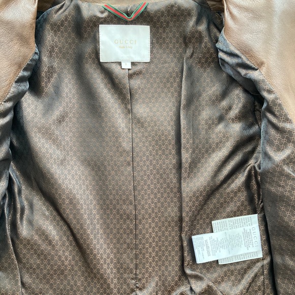 Gucci Kid’s Leather Jacket Authentic - Picture 10 of 16